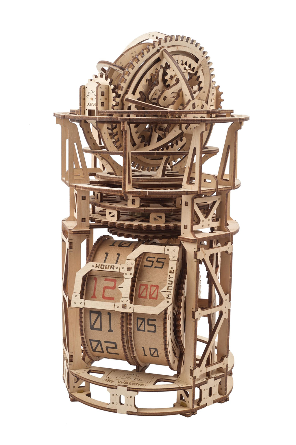 Wooden 3D Puzzle Mechanical Clock Kit T8853