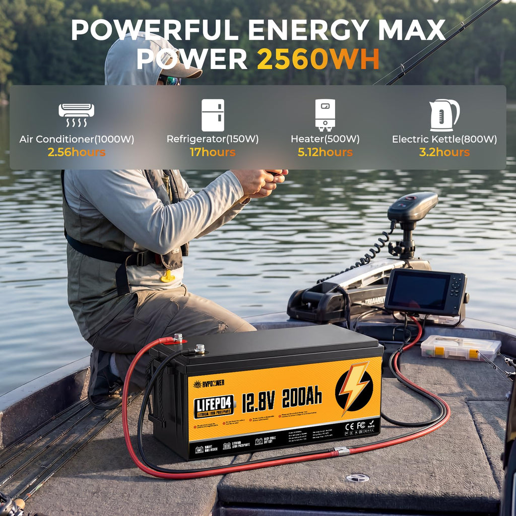 12V 200Ah LiFePO4 Lithium Battery 2 Pack X797