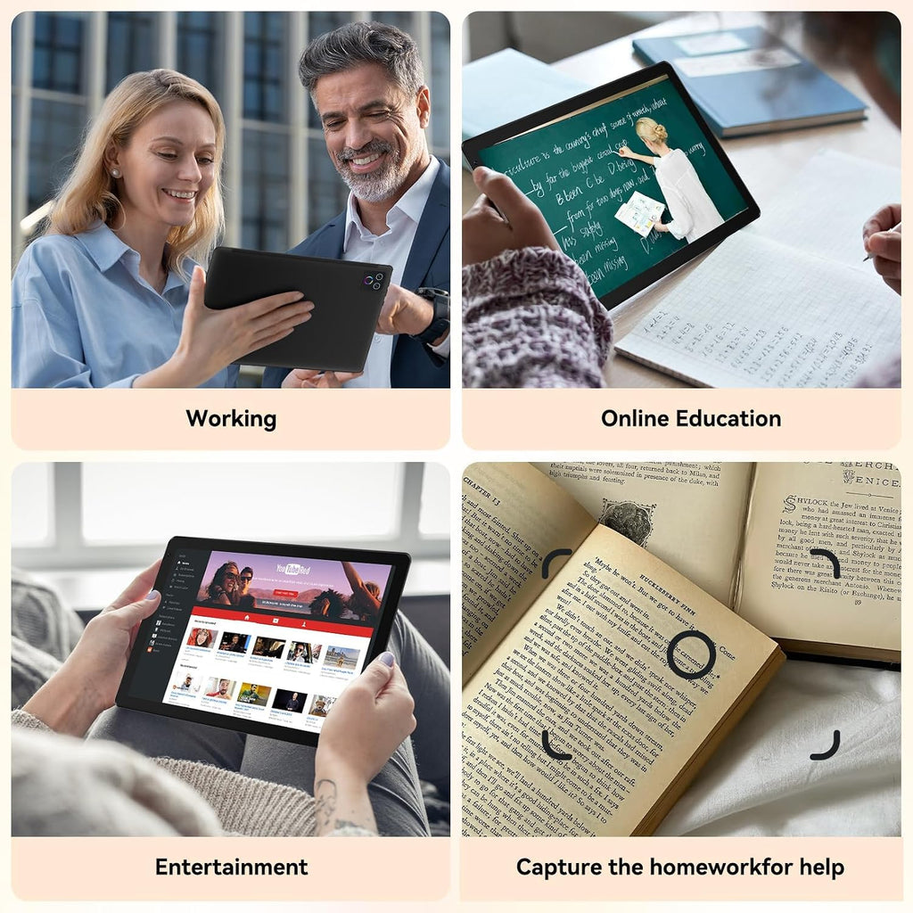 10.1" Android 16 Tablet Octa-core 36GB+128GB Dual Camera E324