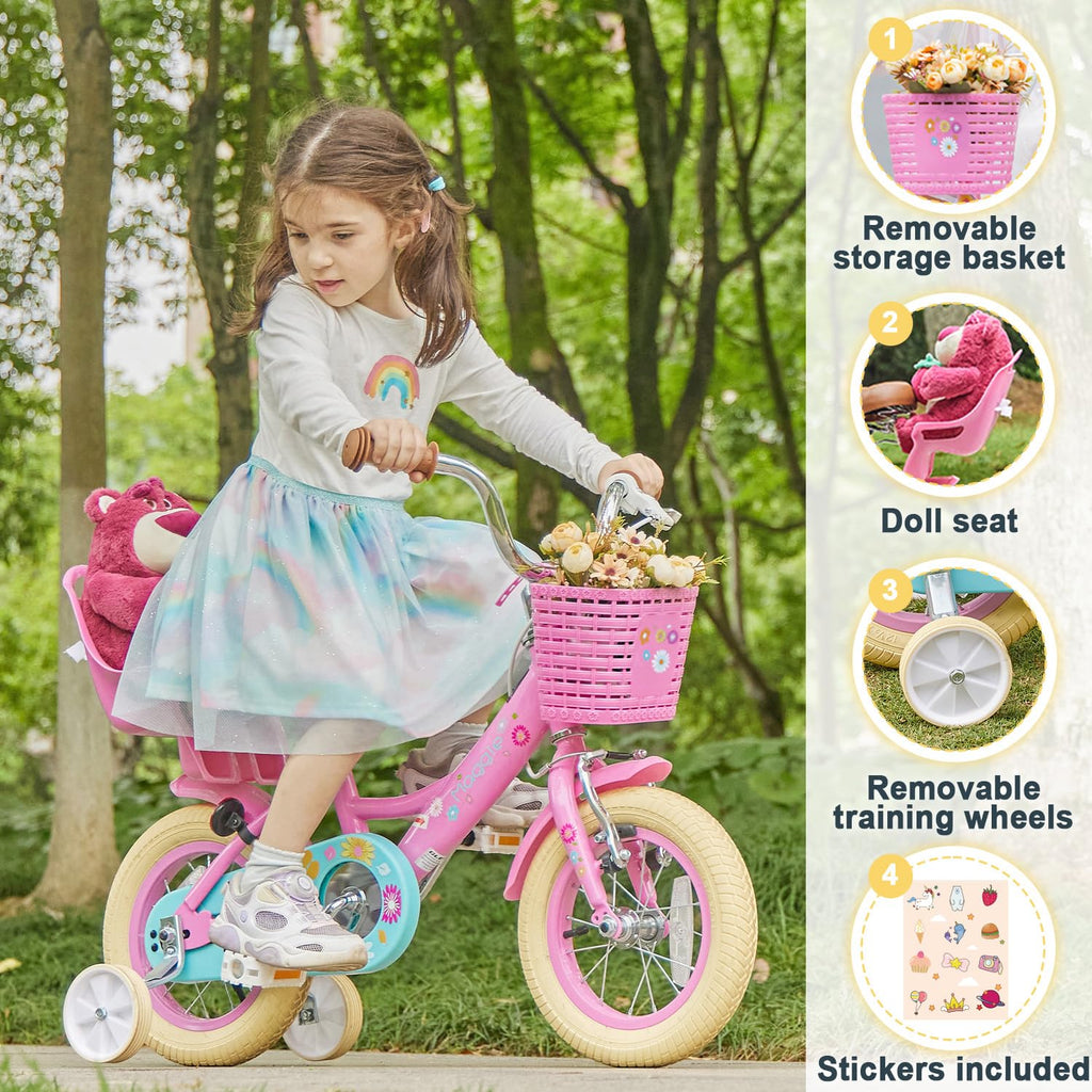 12-20 Inch Kids Bike with Training Wheels L5476