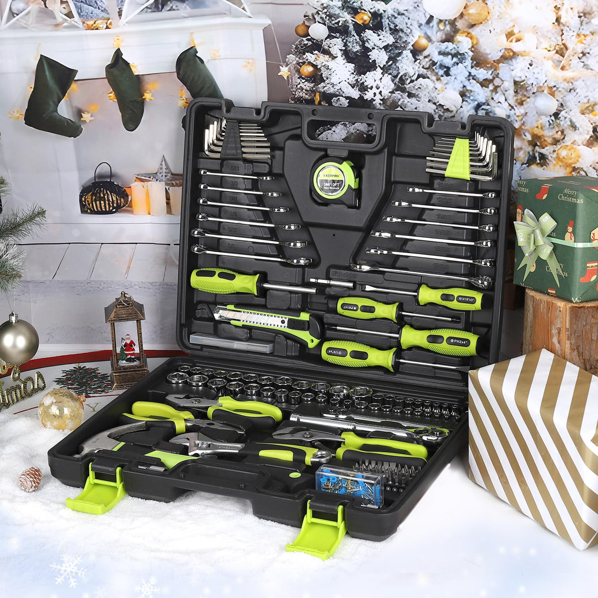 225-Piece Home Repairing Tool Kit with Tool Box G7796