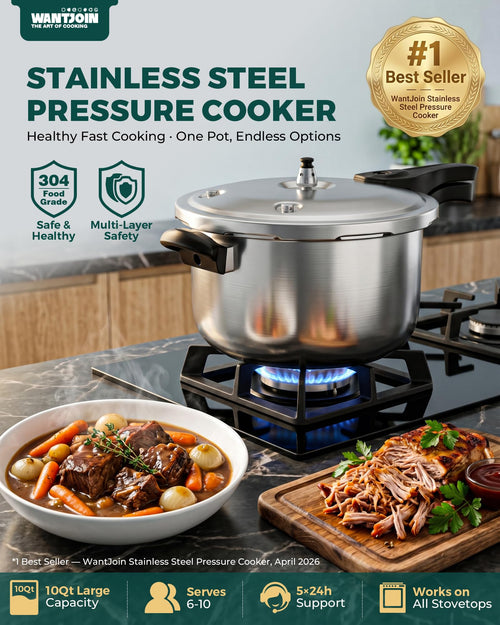 10 Quart Stainless Steel Pressure Cooker M39336
