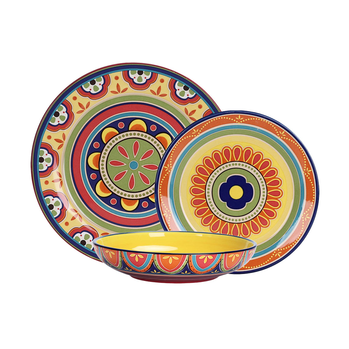 Ceramic 12 pcs Dinnerware Set, Service for 4 J5900