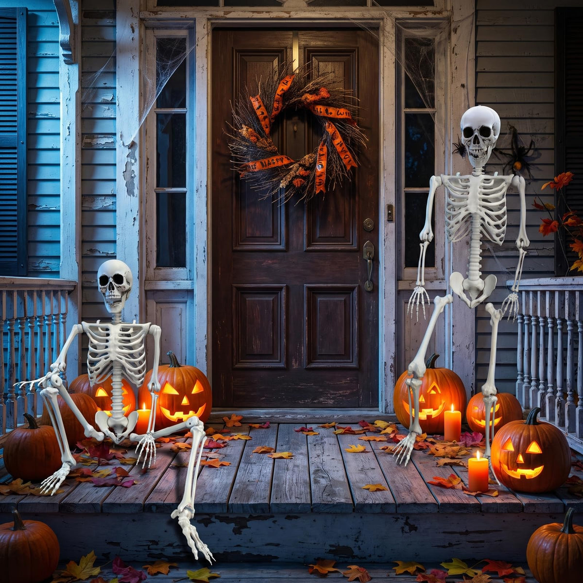 Life Size Posable Skeleton Halloween Decoration S49208