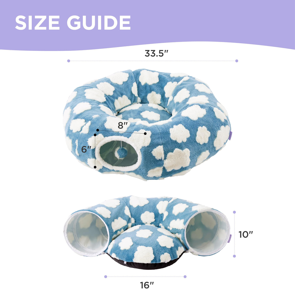 Jacquard Cat Tunnel Bed Q8390
