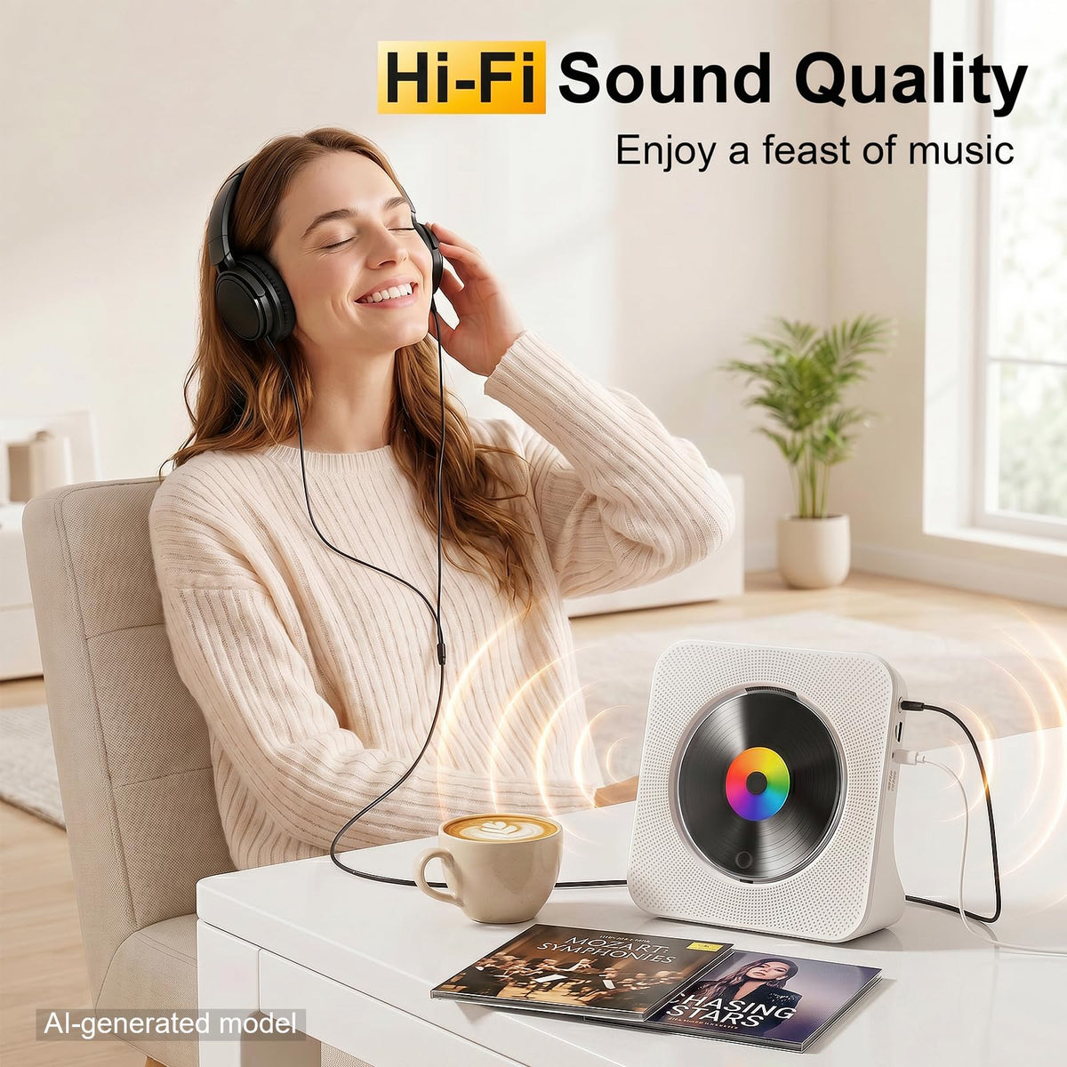 Portable Bluetooth CD Player Z61217