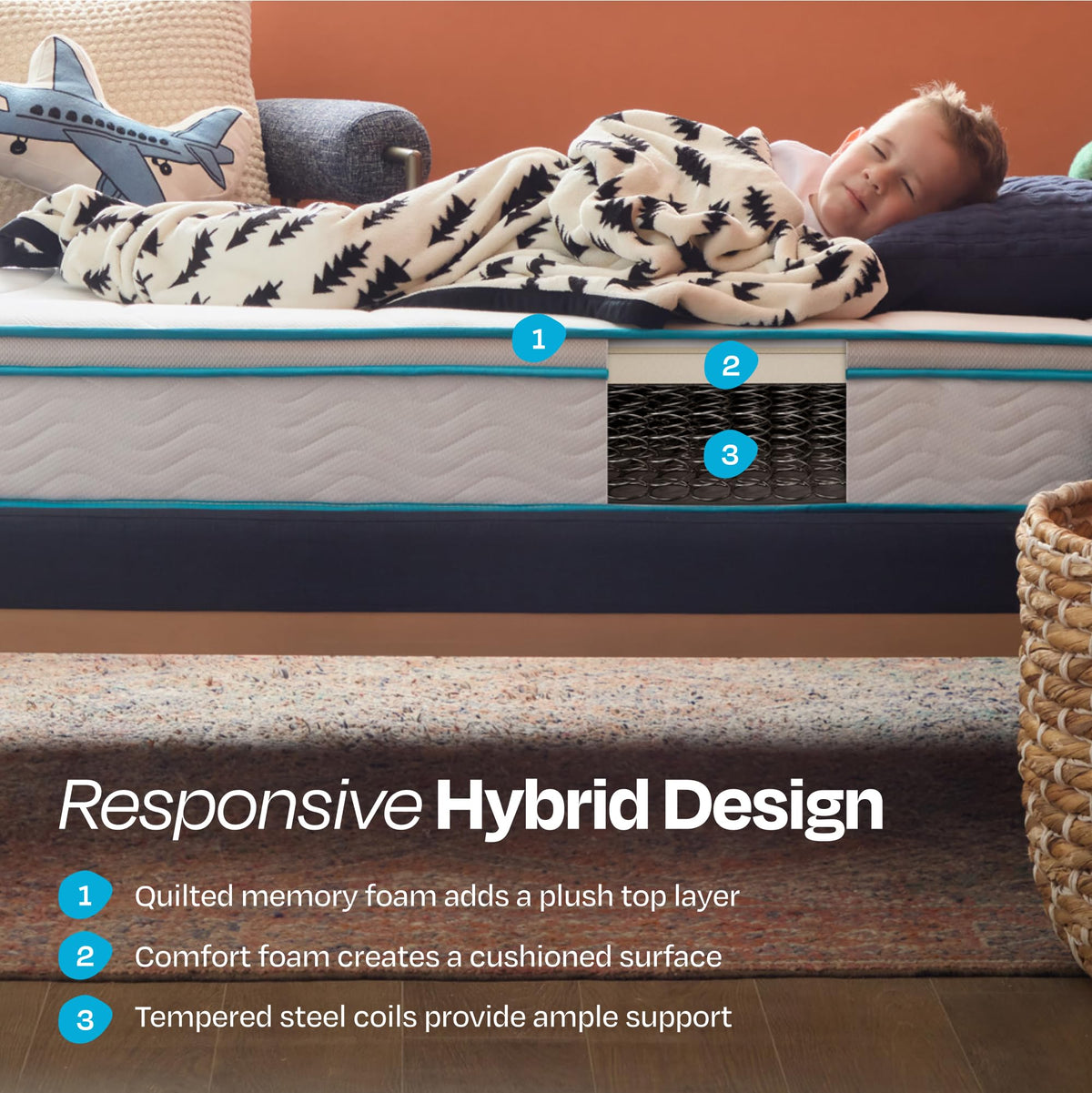 8 Inch Hybrid Twin Mattress K848