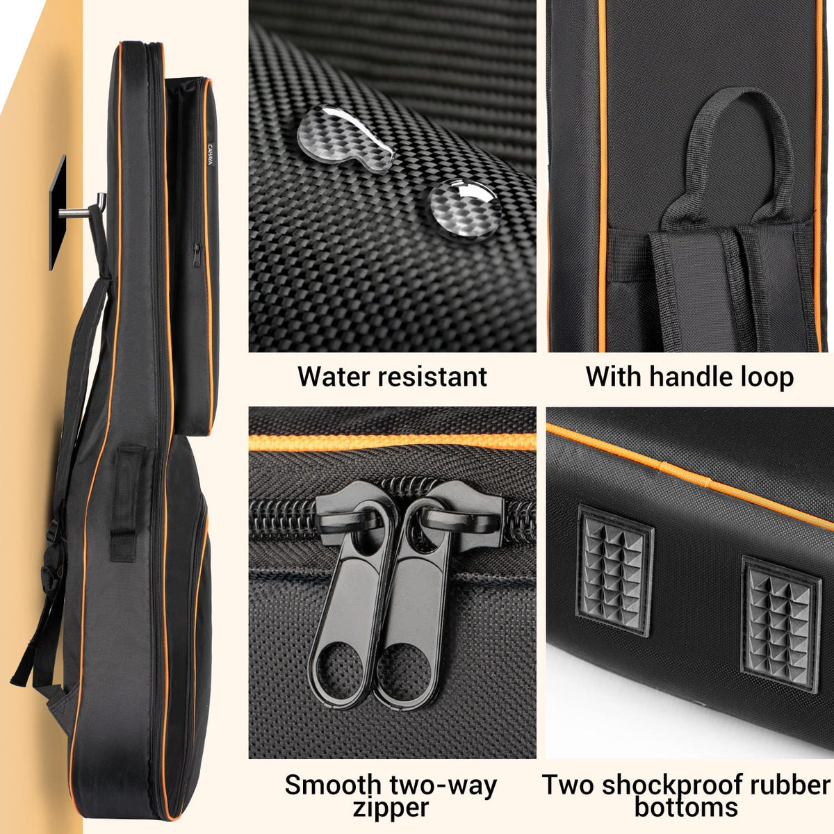 44 Inch Guitar Bag with Adjustable Shoulder Strap I14673