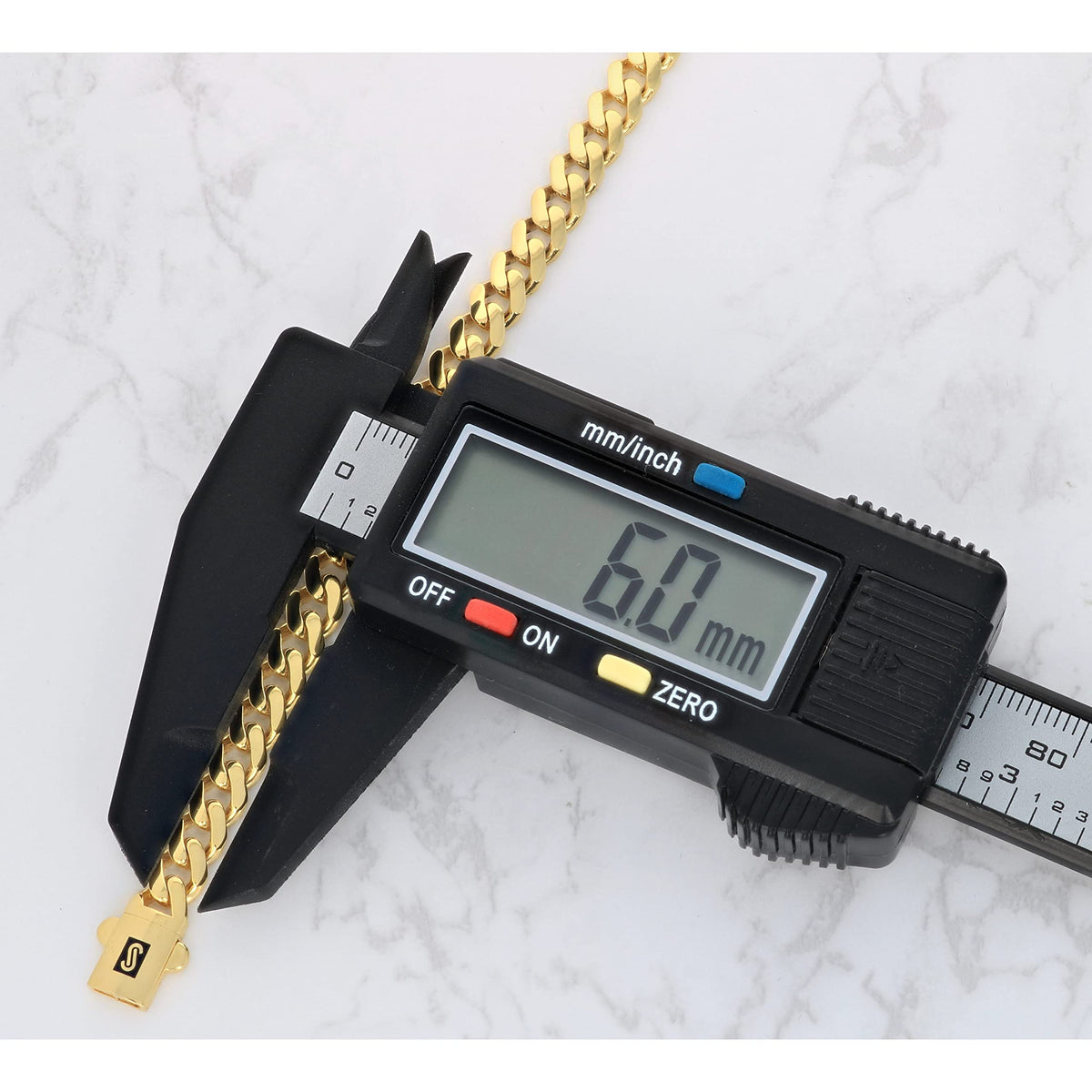 10k Yellow Gold 6mm Cuban Chain Necklace Y670