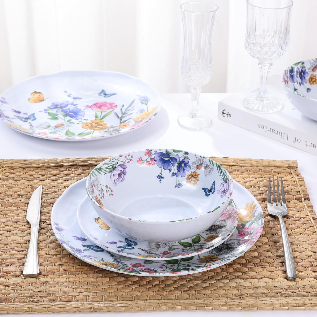 12-Piece Melamine Dinnerware Set V513389