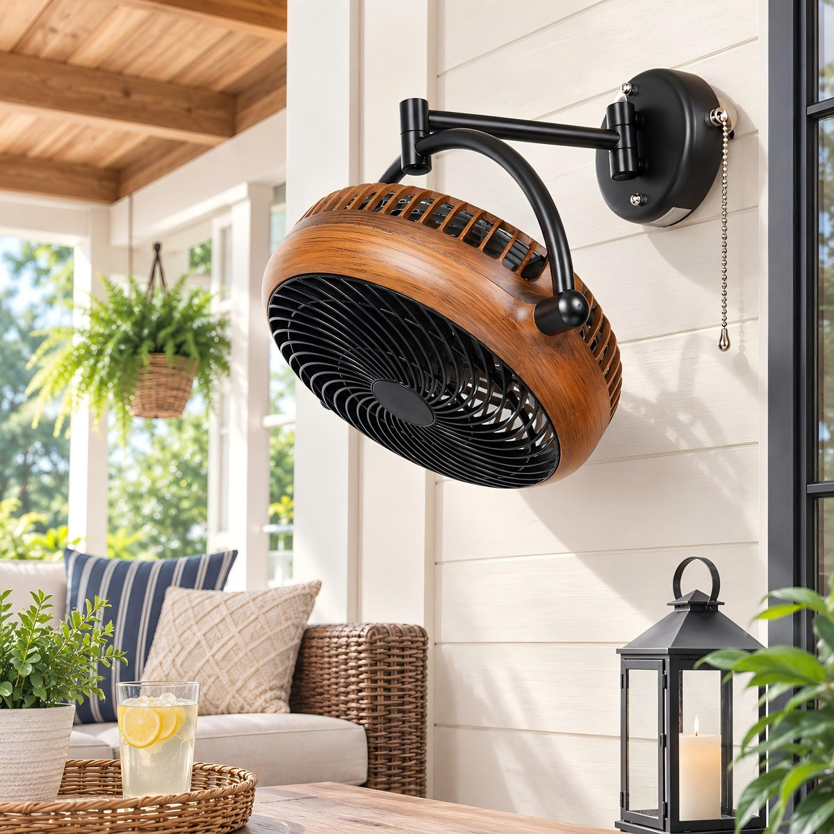10 Inch Oscillating Wall Mount Fan T5108