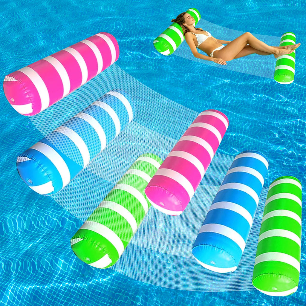 3 Pack Inflatable Pool Floats Hammock D719