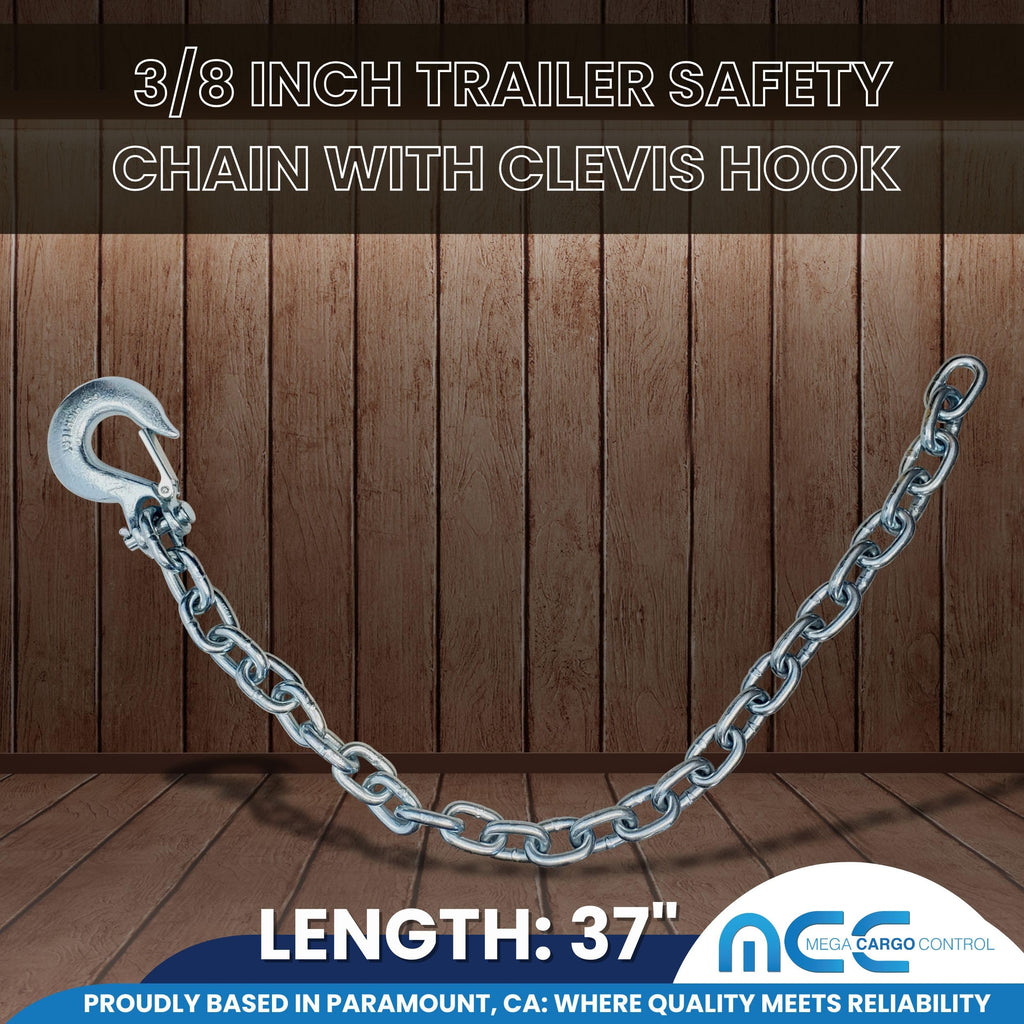3/8" x 37" Grade 43 Safety Chain with Clevis Slip Hook Y326319