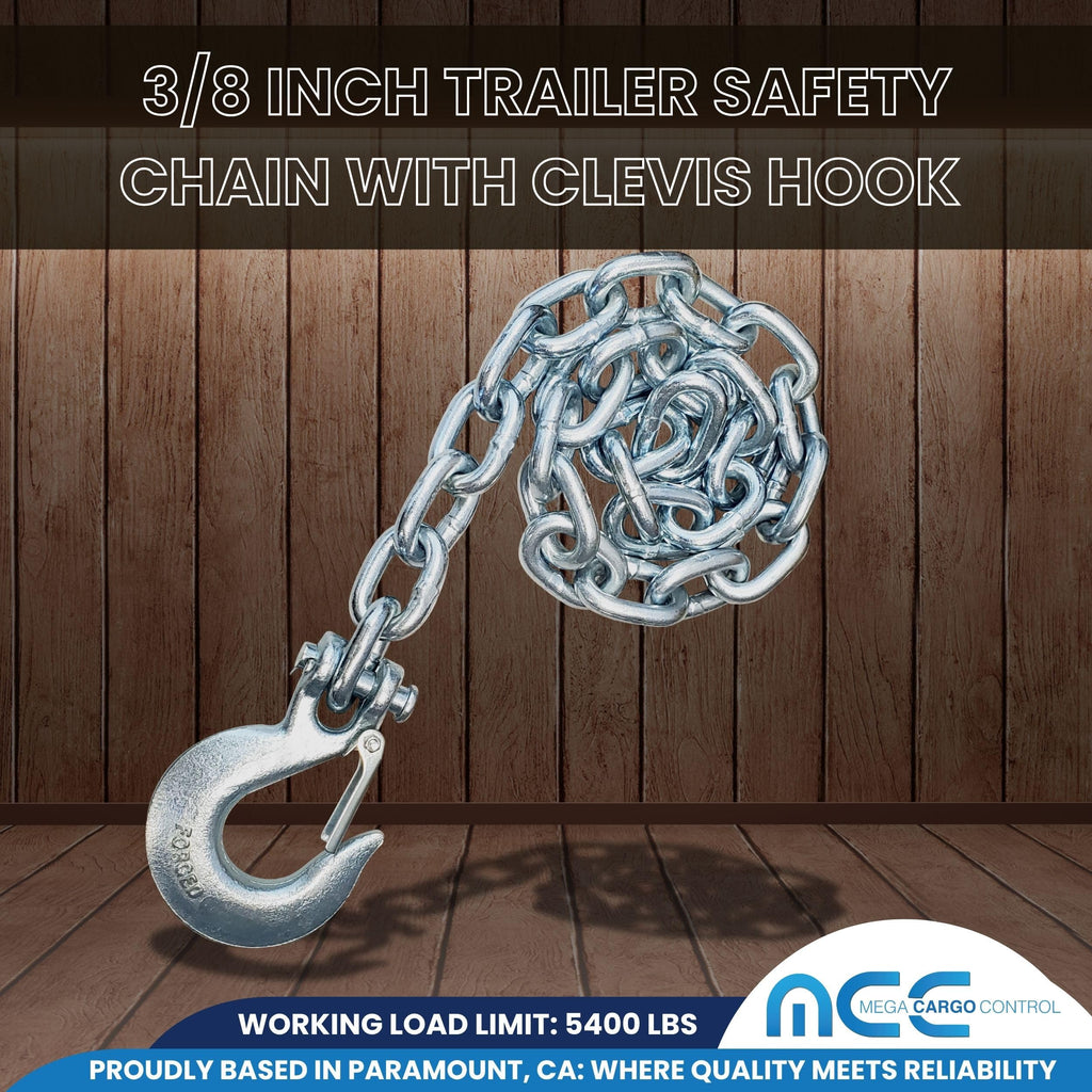 3/8" x 37" Grade 43 Safety Chain with Clevis Slip Hook Y326319