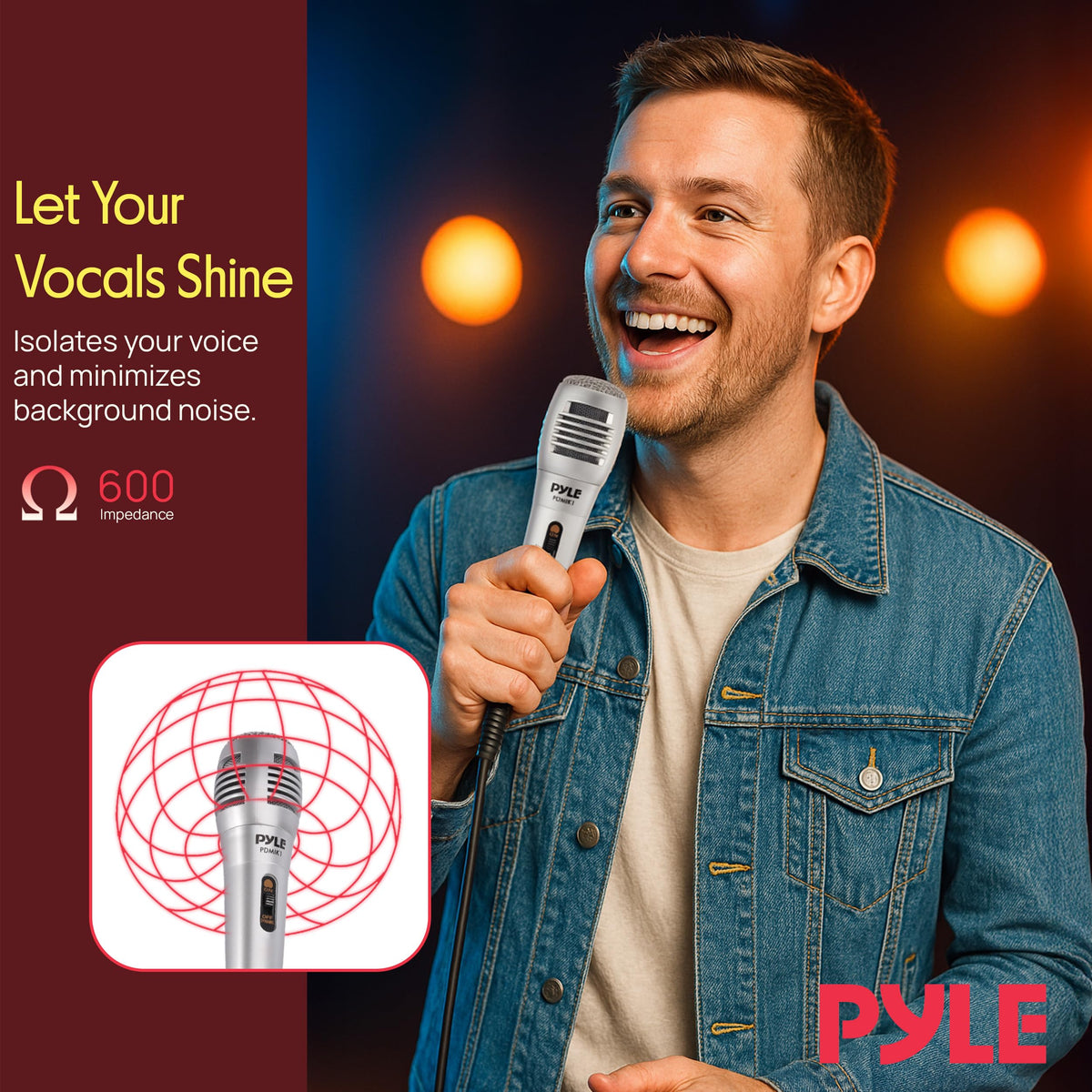 Wired Dynamic Handheld Microphone with XLR Cable X603301