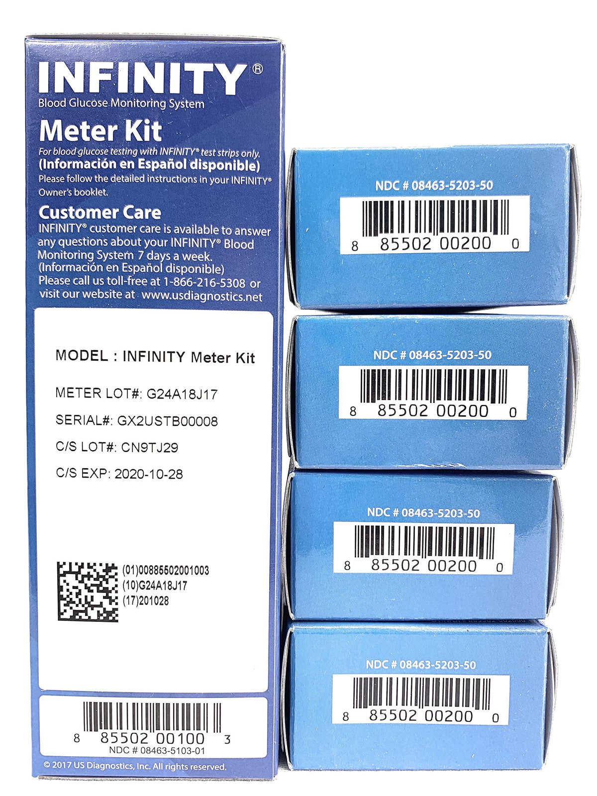Infinity Meter with 200 Test Strips J6666