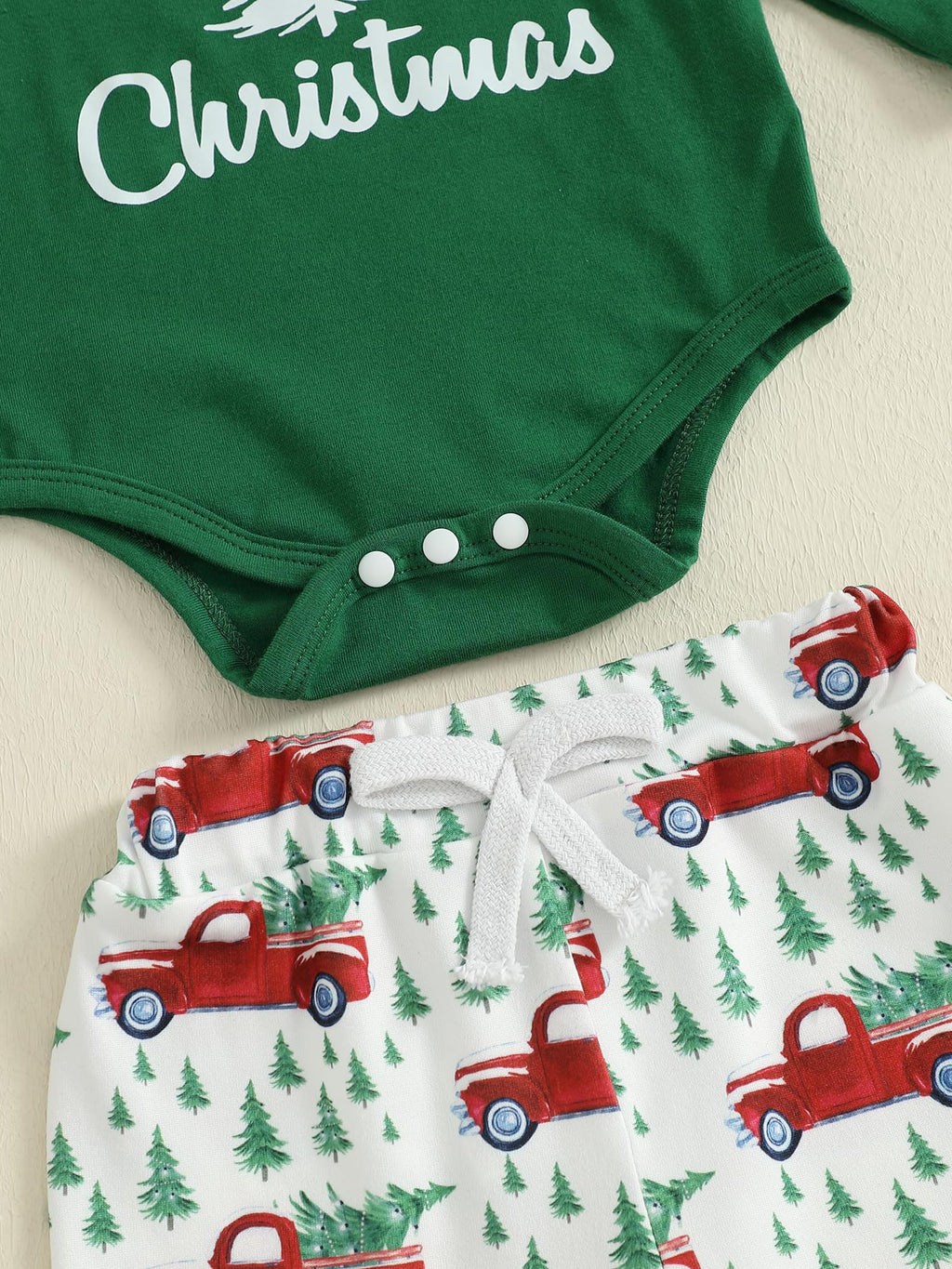 Christmas Baby Boy Outfit Newborn Romper Pant Headband Y2709