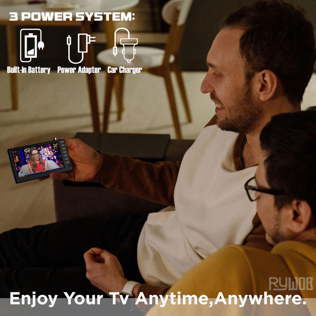 5" Portable Digital ATSC TV with Stand Q139