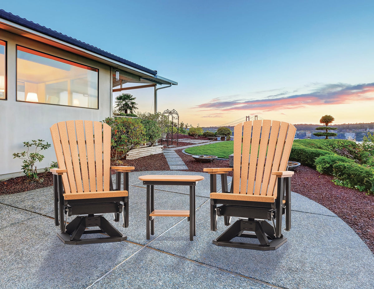 Poly Outdoor Adirondack Swivel Glider T661